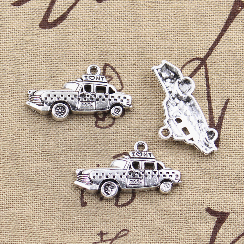 Jewelry Making New York - 8pcs Charms New York Taxi Car