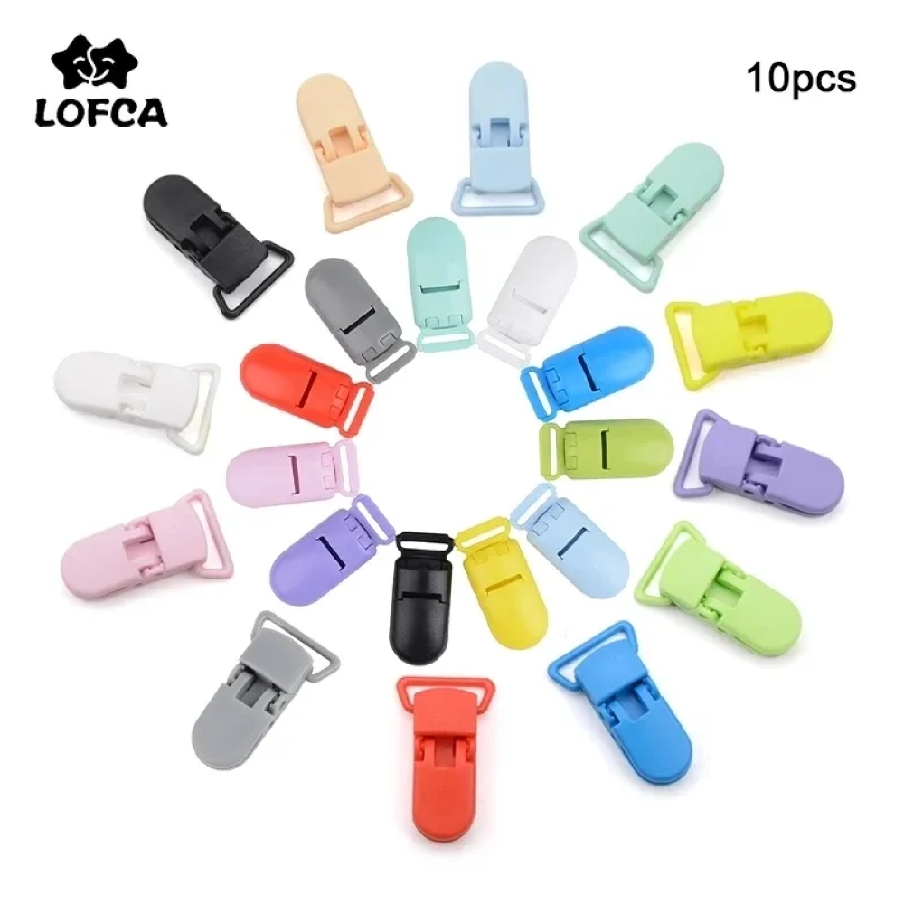 Jewelry Making 3 Year Old - LOFCA 10pcs Baby Pacifier Clips 15/20mm