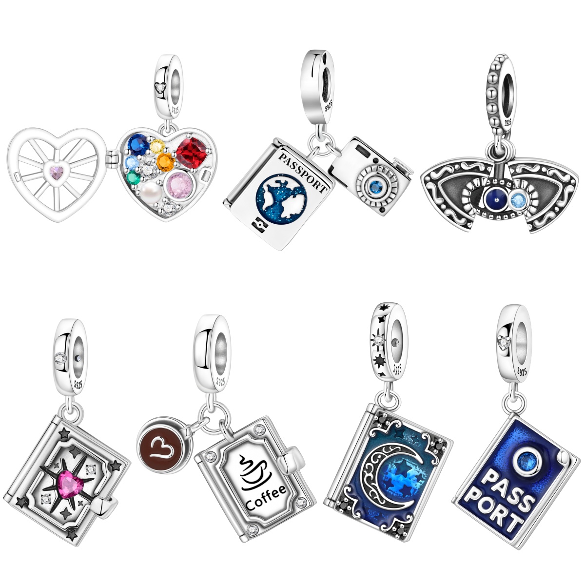 Jewelry Making Guide Book - MISEFF S925 Sterling Silver Openable Charm
