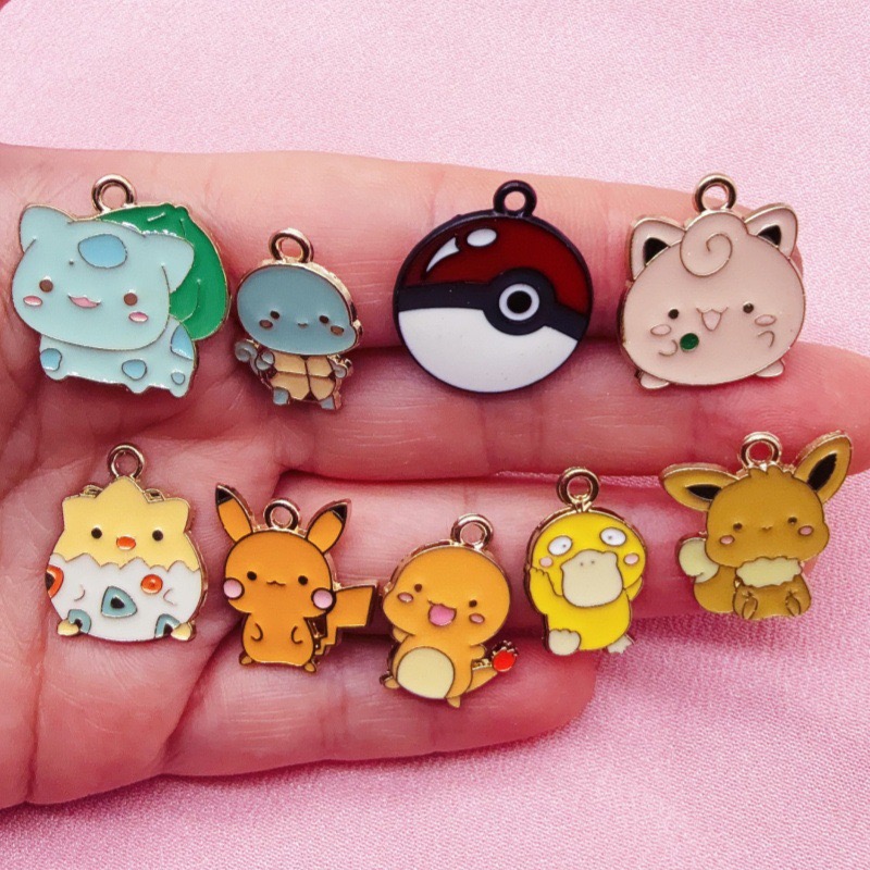 Jewelry Making Jewelry - 10pcs Cartoon Drip Oil Jewelry Accessories