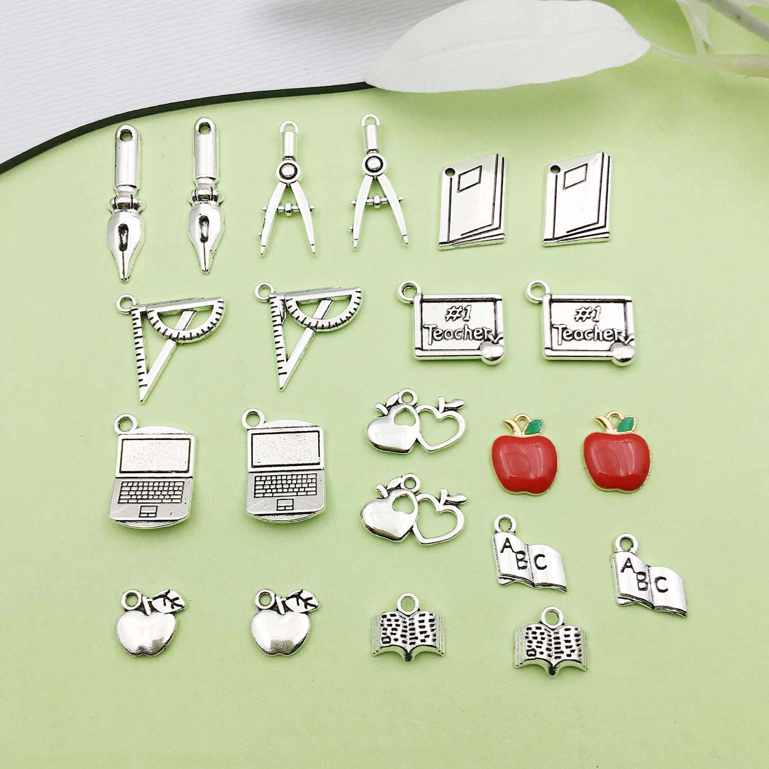 Jewelry Making Guide Book - 20/22pcs Alloy Metal Book Pen Ruler