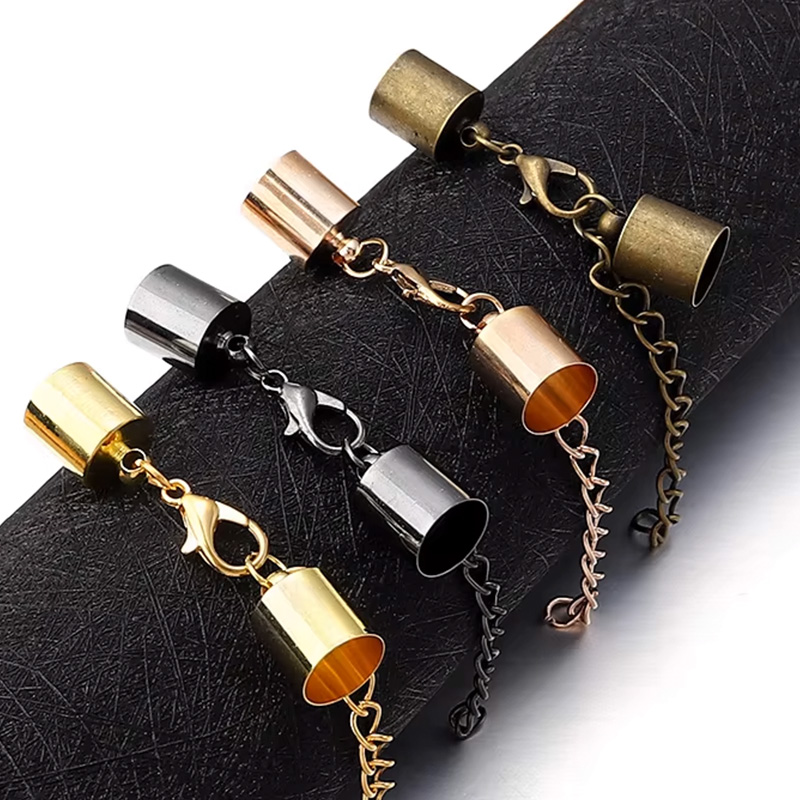 Jewelry Making School - 10Sets Leather Cord End Caps With