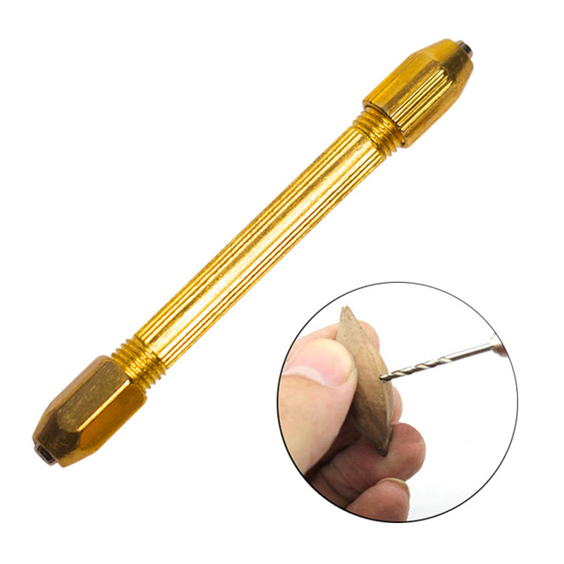 Jewelry Making Vise - Golden Doublesided Pin Vise Hand Manual