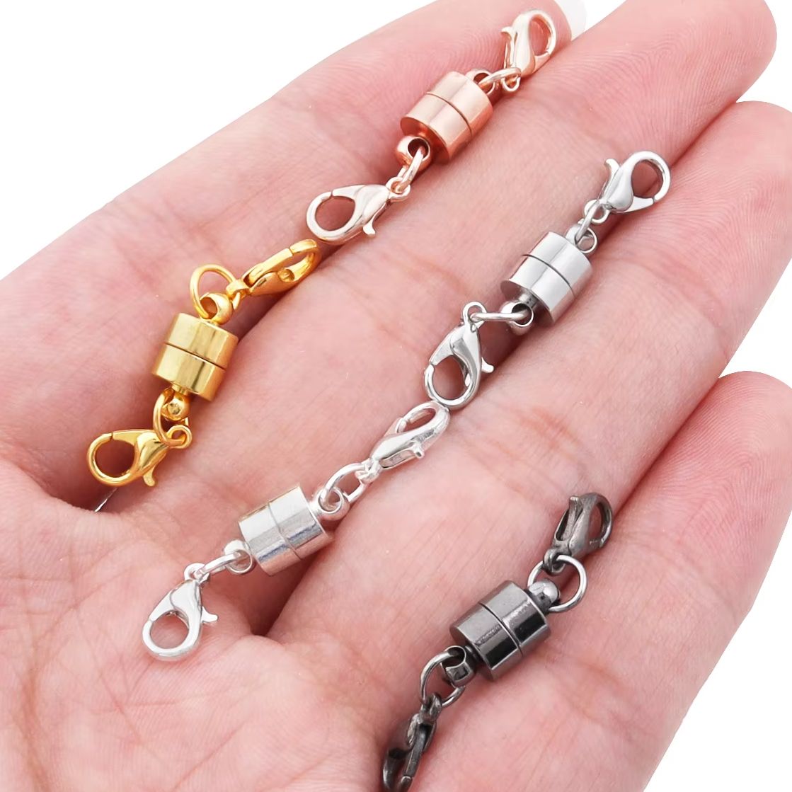 Jewelry Making Parts - 5Sets/Lot Magnetic Clasps With Lobster Clasps