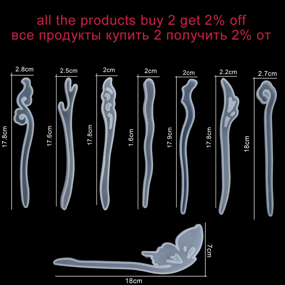 Jewelry Making Tools List - 1Pcs Hairpin Hair Stick Silicone Mold