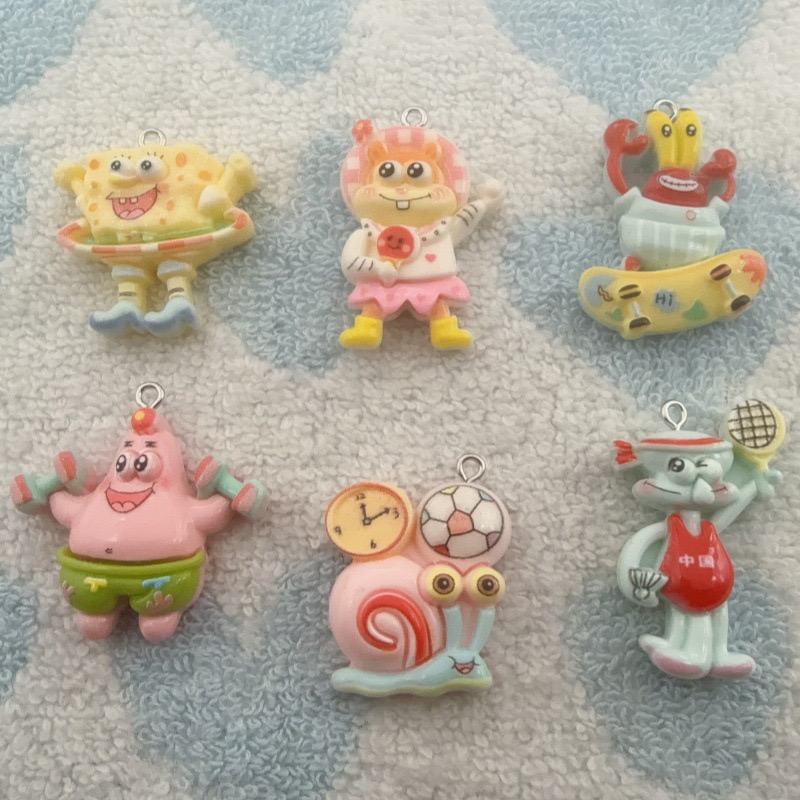 Jewelry Making Jewelry - 10pcs cartoon resin pendant, DIY jewelry