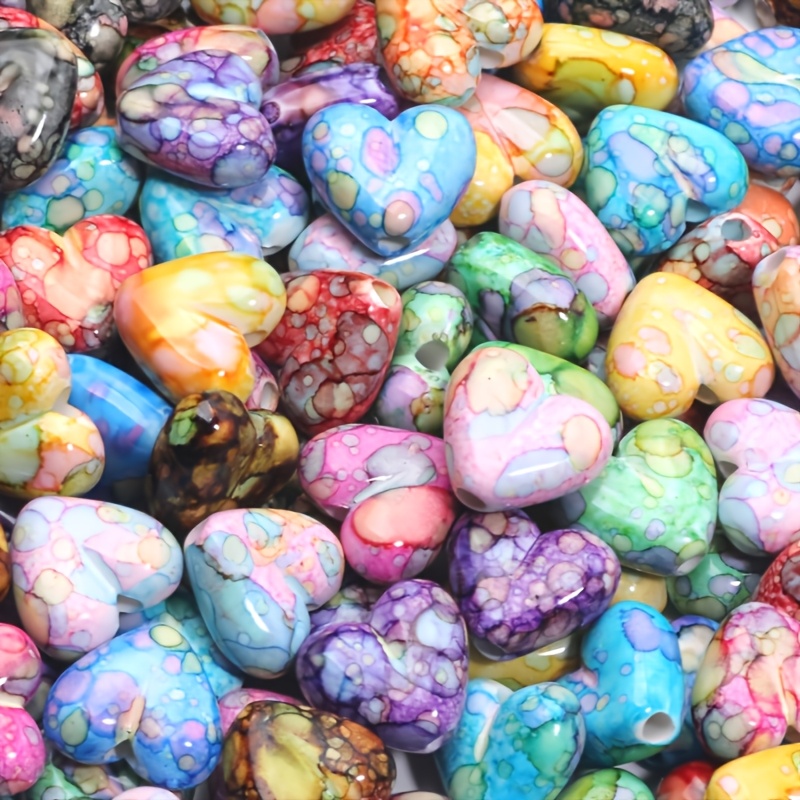 Jewelry Making Ideas With Beads - Heart Shaped Spaced Beads 16mm 30pcs