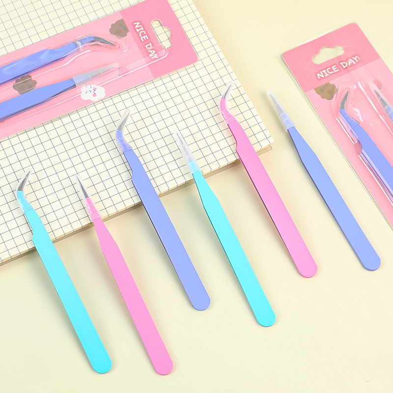 Jewelry Making Workshop - 6pcs Tweezers Set - Angle and