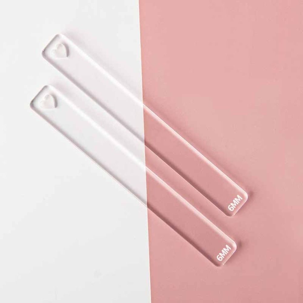 Jewelry Making Guide - 2Pcs/Set Roller Acrylic Clay Thickness Ruler