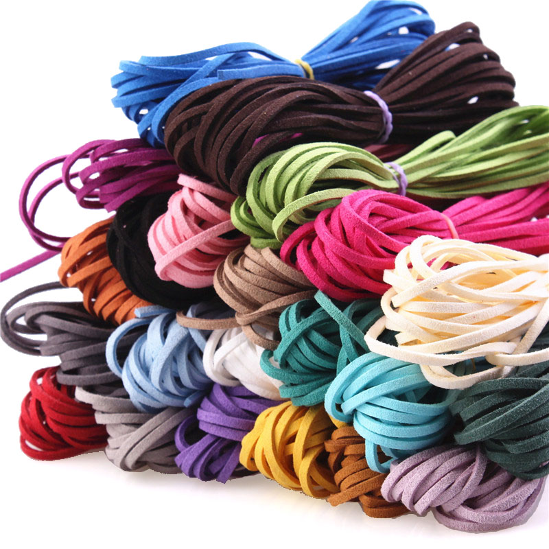 Bead Mat Velvet - 3MM 5M Micro-Fiber Flat Leather Lace
