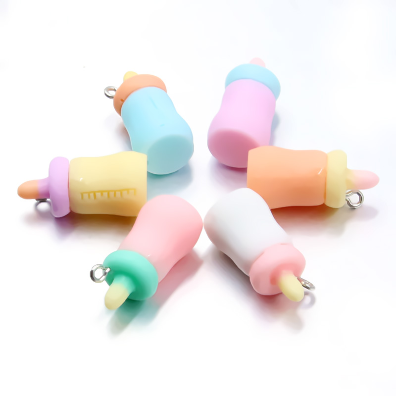 Jewelry Making 3 Year Old - 10Pcs 12X26MM 6 Color Charms Baby
