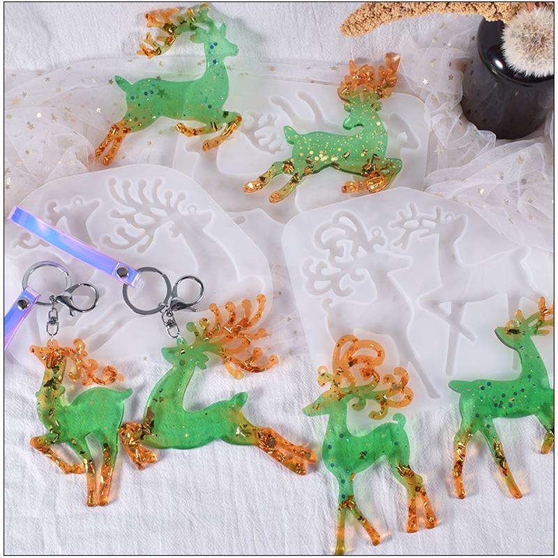 Christmas Elk Epoxy Resin Mold - Jewelry Making Tools List review and price