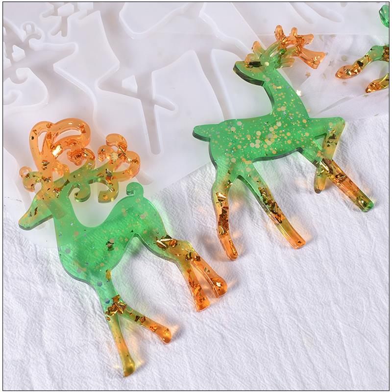 Christmas Elk Epoxy Resin Mold - Jewelry Making Tools List review and price