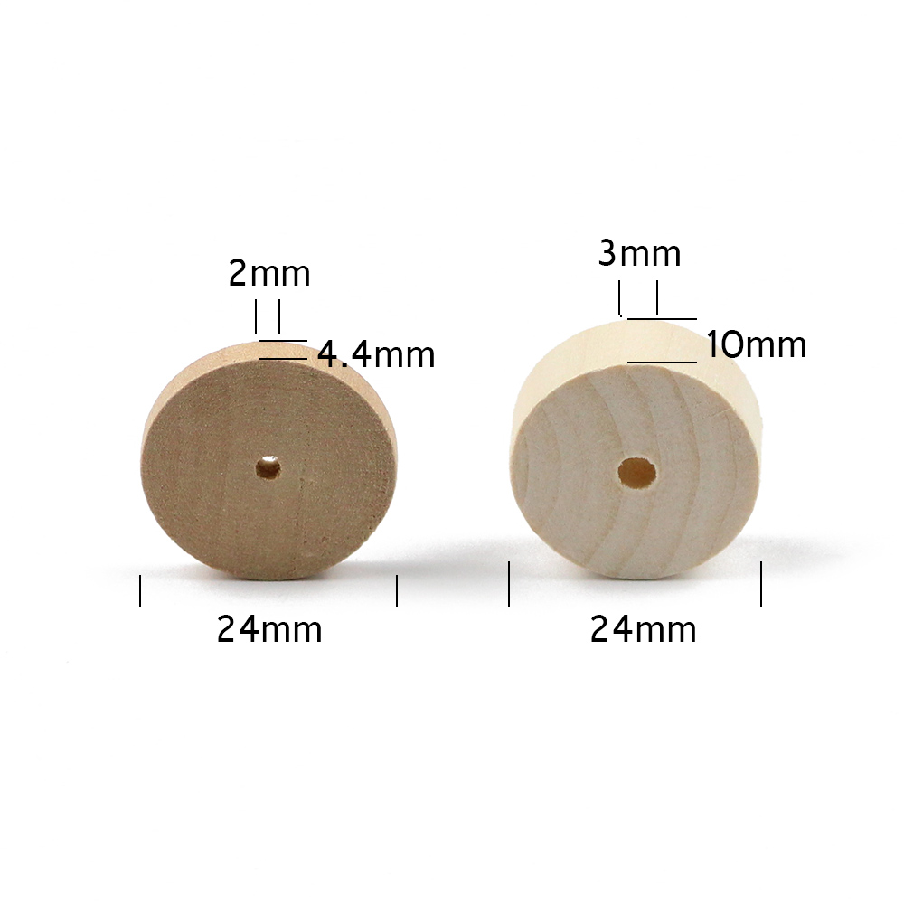 WLYeeS Eco-Friendly Round Wood - Jewelry Making 3 Year Old review and price