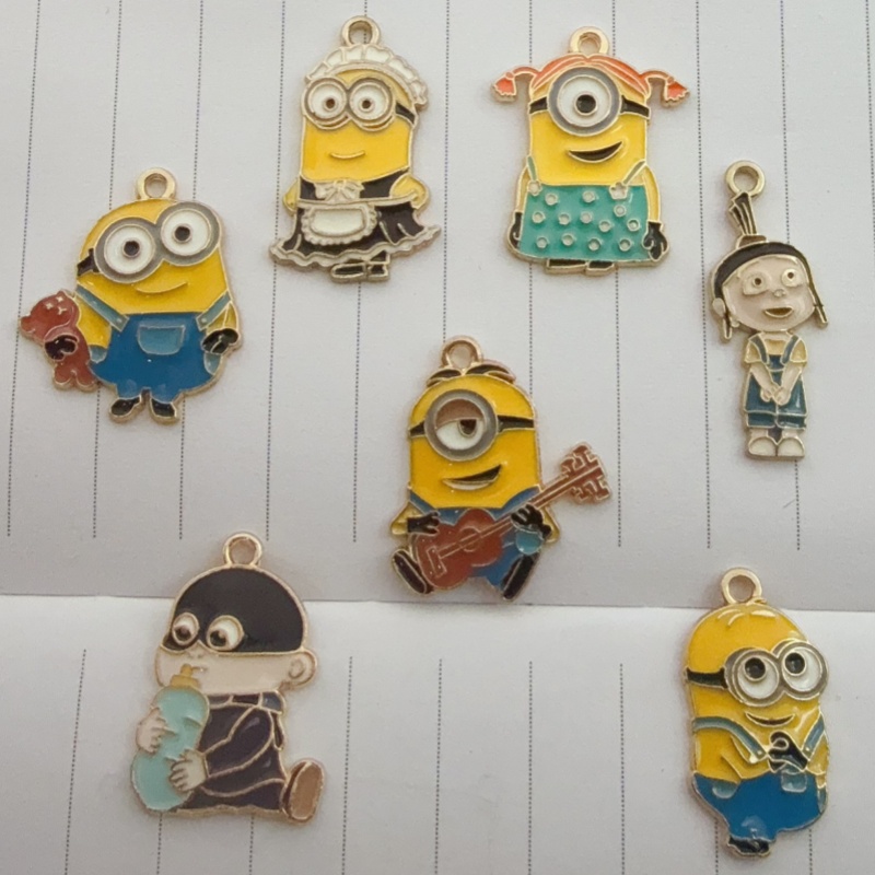 10pcs alloy drip oil cartoon p - Jewelry Making Jewelry review and price
