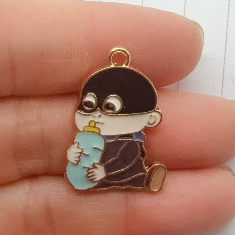 10pcs alloy drip oil cartoon p - Jewelry Making Jewelry review and price