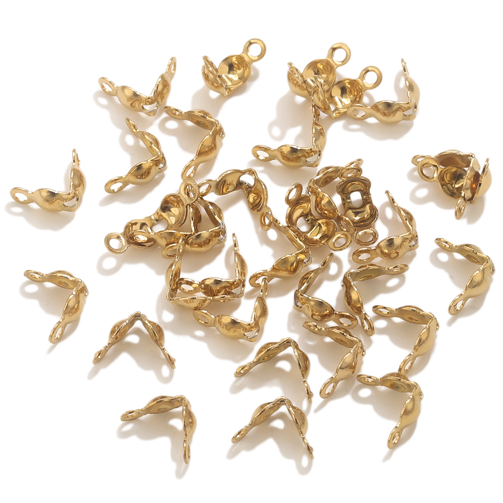 50pcs PVD Gold Plated Stainles - Jewelry Making Metals review and price