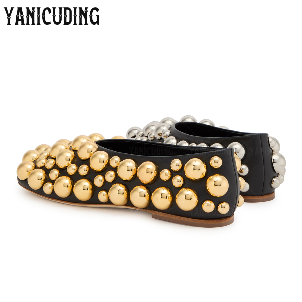 Metallic Stud-Embellished Ball - Jewelry Making Metals review and price