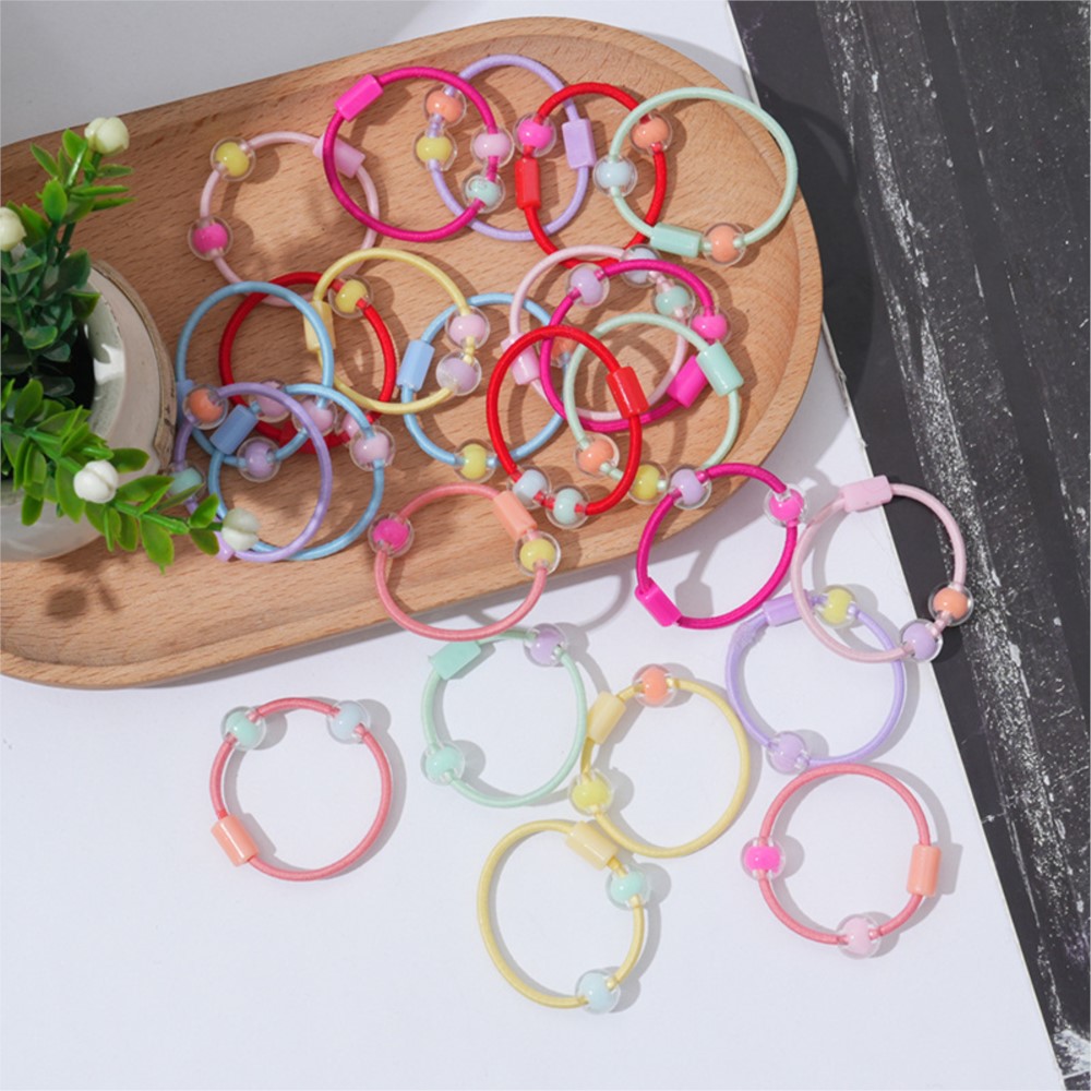 50pcs Cute Elastic Hair Ties P - Jewelry Making 3 Year Old review and price