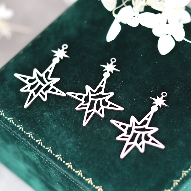 3pcs Guide Pole Star Charms Si - Jewelry Making Guide review and price