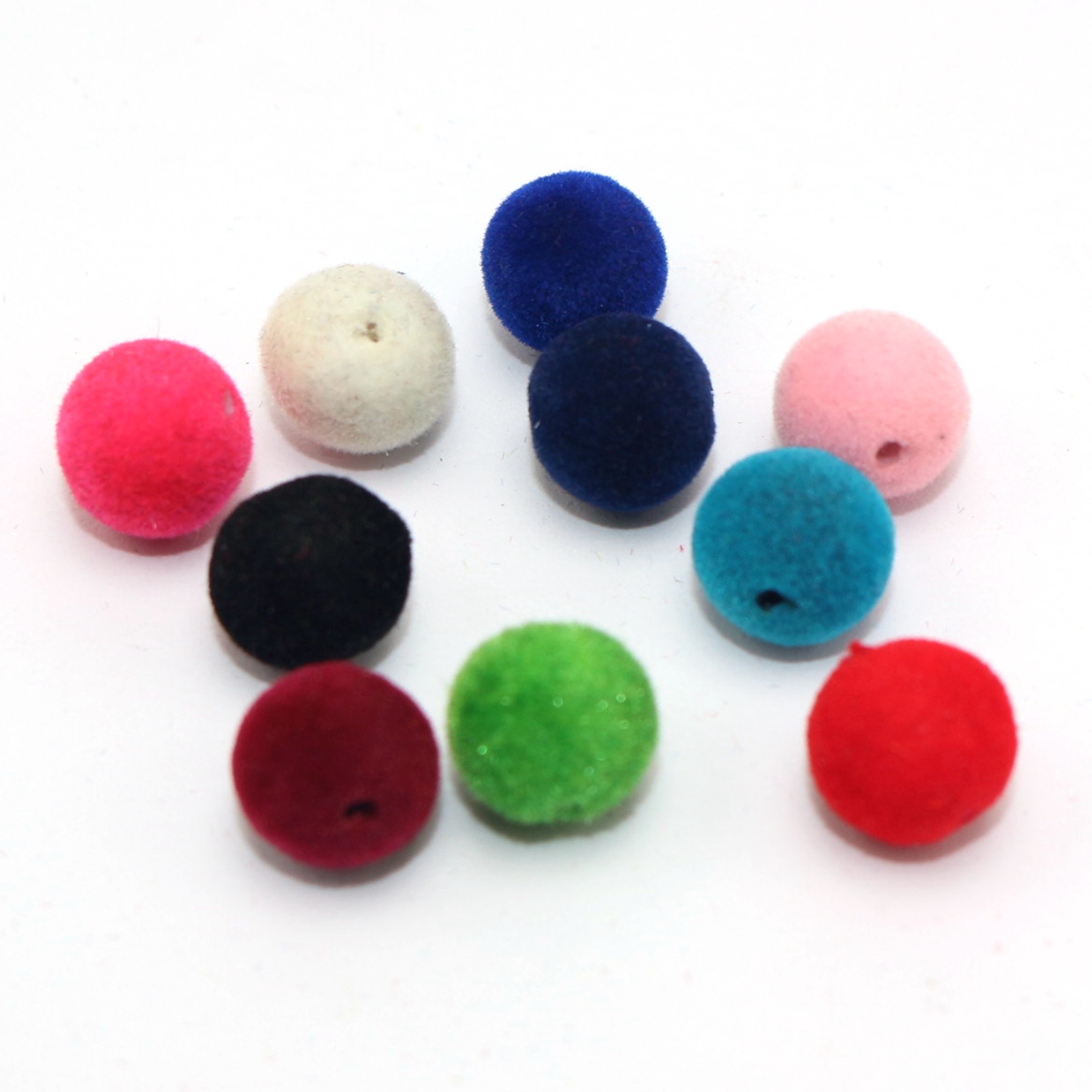 100 Pcs Velvet Acrylic Round B - Bead Mat Velvet review and price