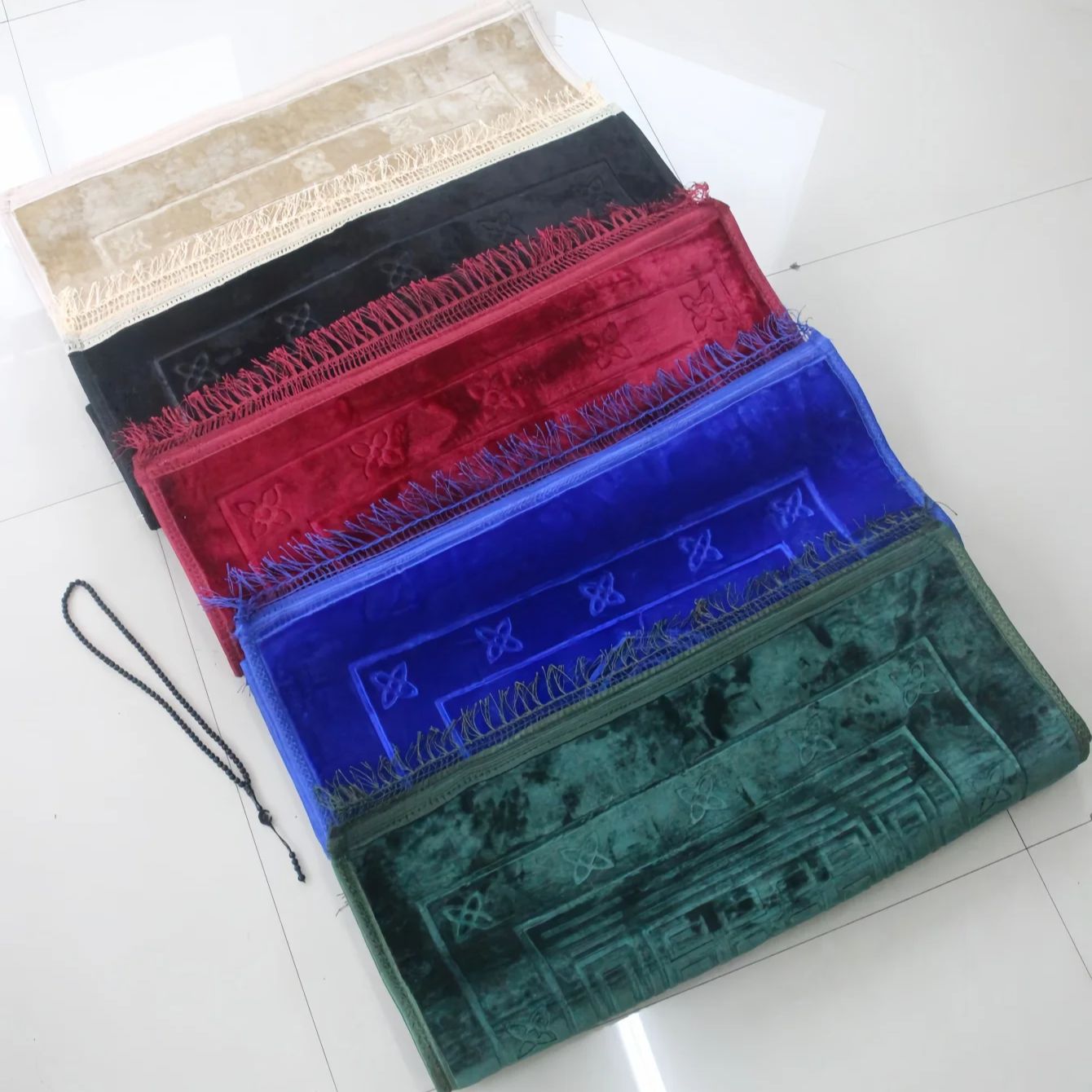 2pcs/1 set Prayer Rug Muslim V - Bead Mat Velvet review and price