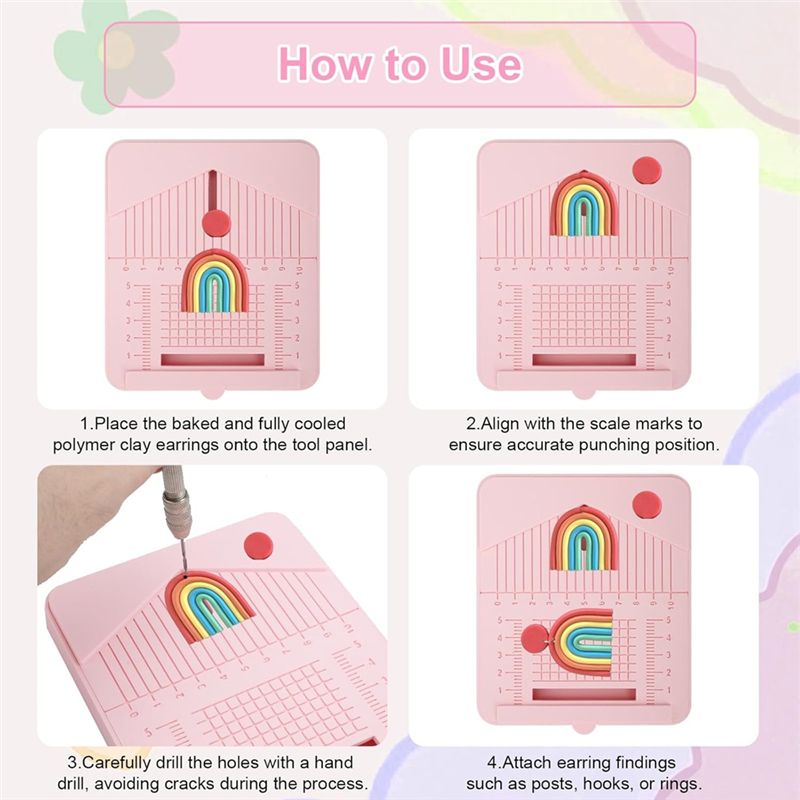 A11E-Polymer Clay Earring Dril - Jewelry Making Guide review and price