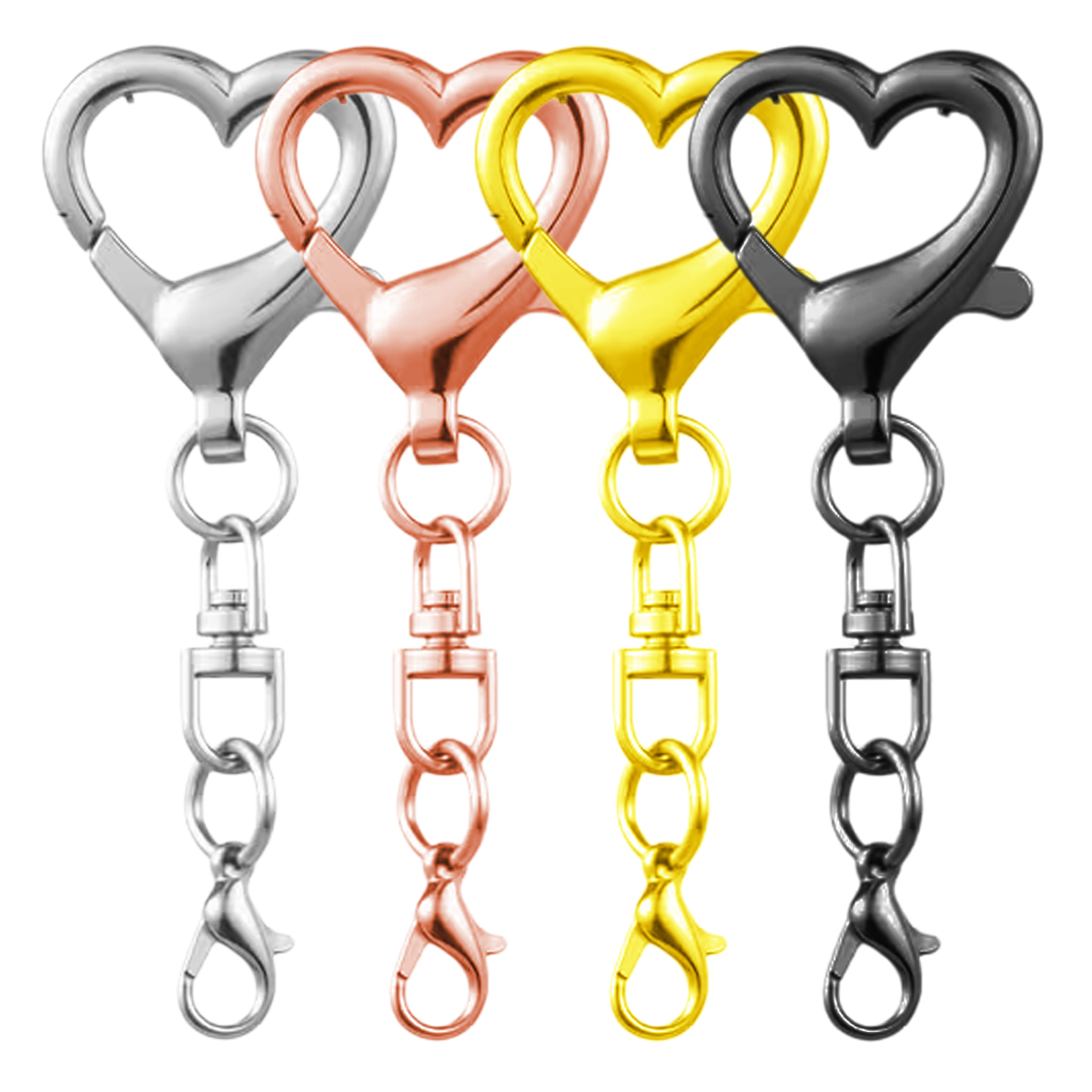 5/15/30Pcs Heart Shaped Swivel - Jewelry Making Parts review and price