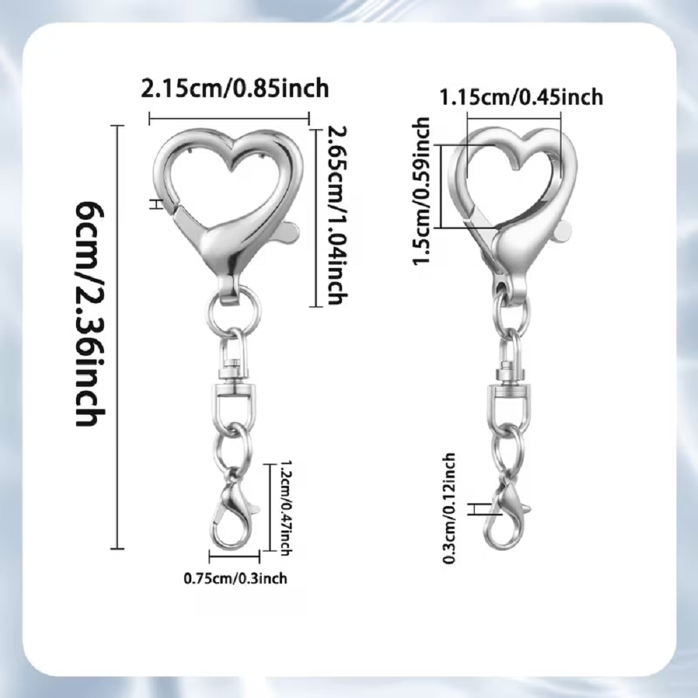 5/15/30Pcs Heart Shaped Swivel - Jewelry Making Parts review and price