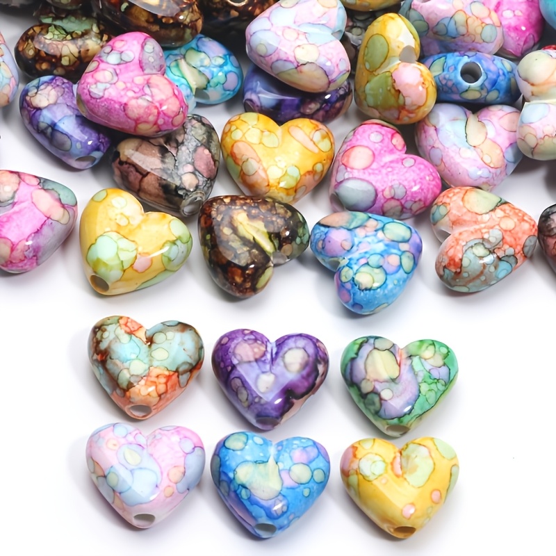 Heart Shaped  Spaced Beads 16m - Jewelry Making Ideas With Beads review and price