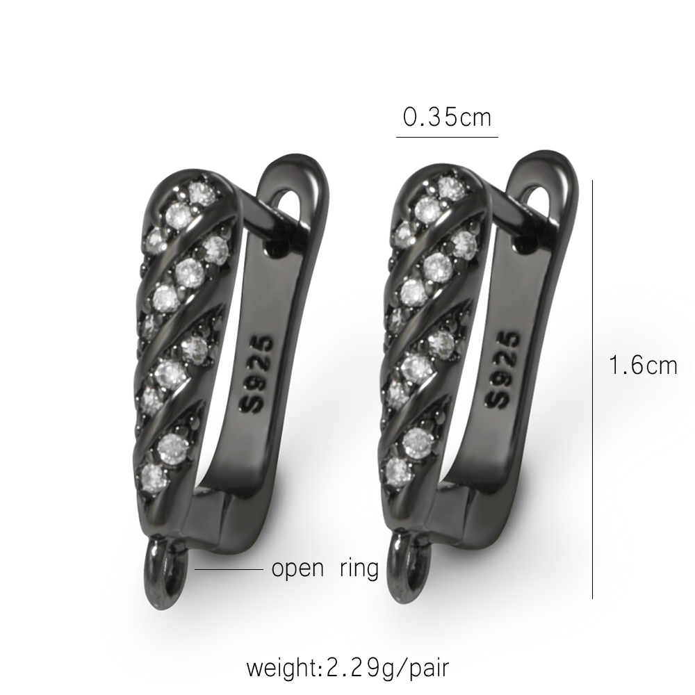 YANASI 1 Pair Gun Black  Brass - Jewelry Making Essentials review and price