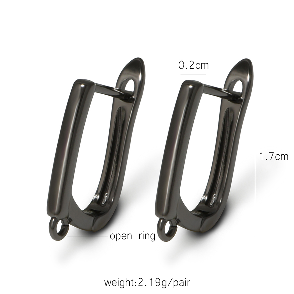 YANASI 1 Pair Gun Black  Brass - Jewelry Making Essentials review and price