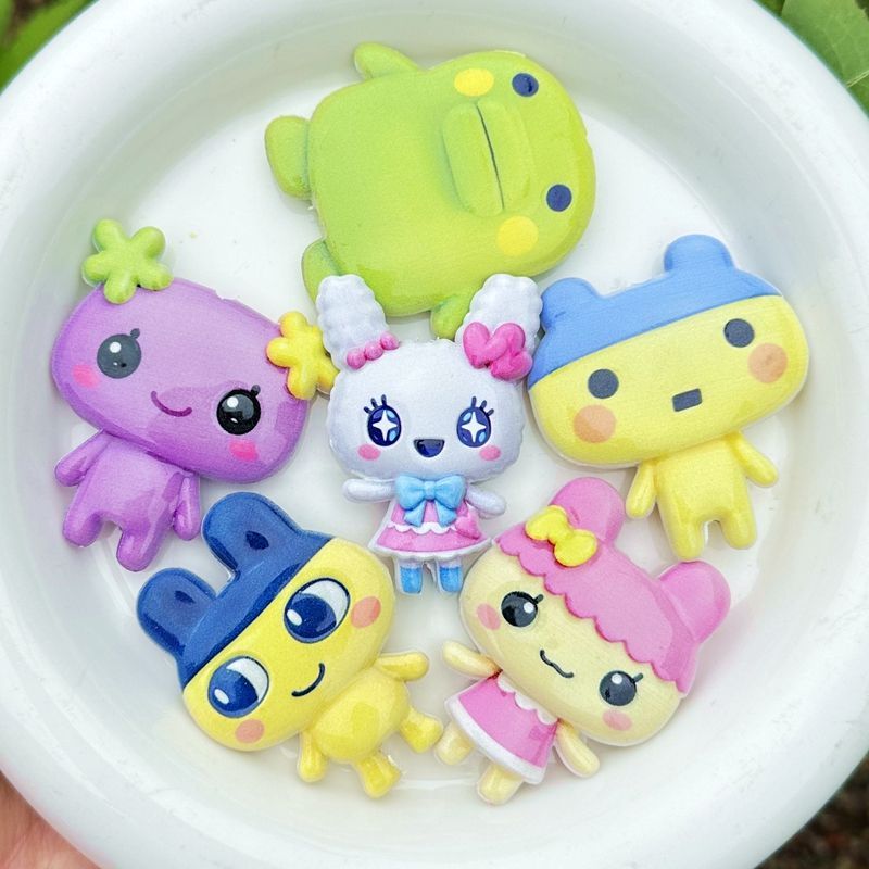 45mm Cartoon Tamagotchi double - Jewelry Making Parts review and price