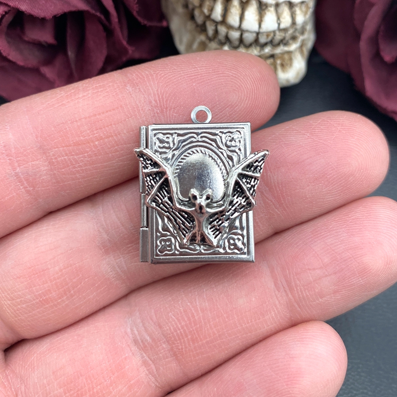 2pcs 27*22mm Bat Book Locket C - Jewelry Making Guide Book review and price