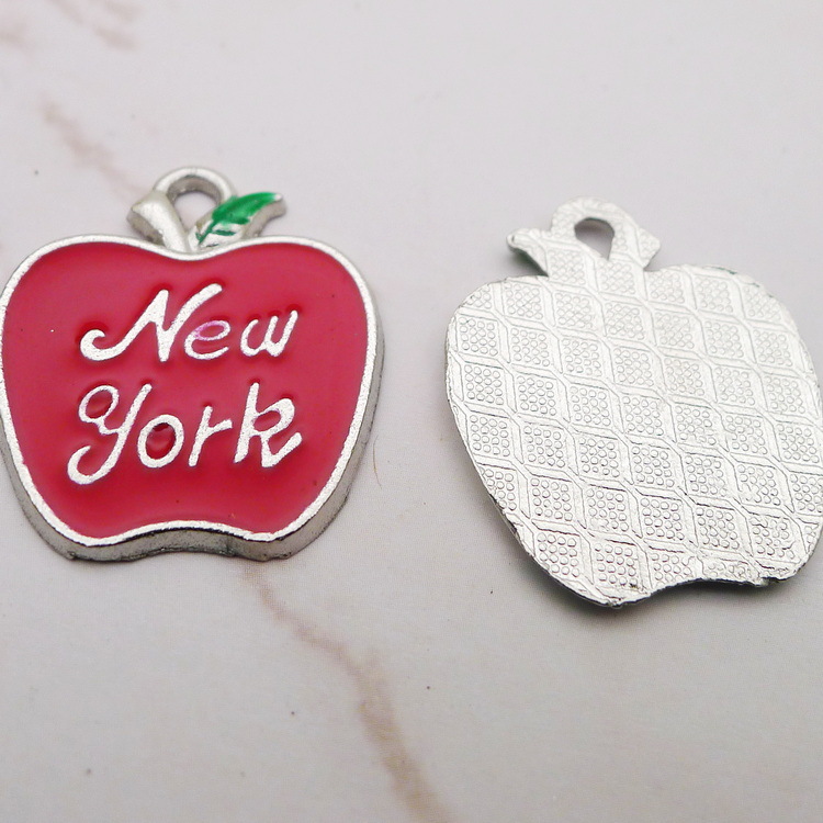 10Pcs Enamel Apple New York Ch - Jewelry Making New York review and price