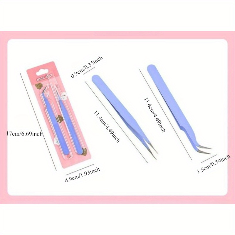 6pcs Tweezers Set - Angle and  - Jewelry Making Workshop review and price