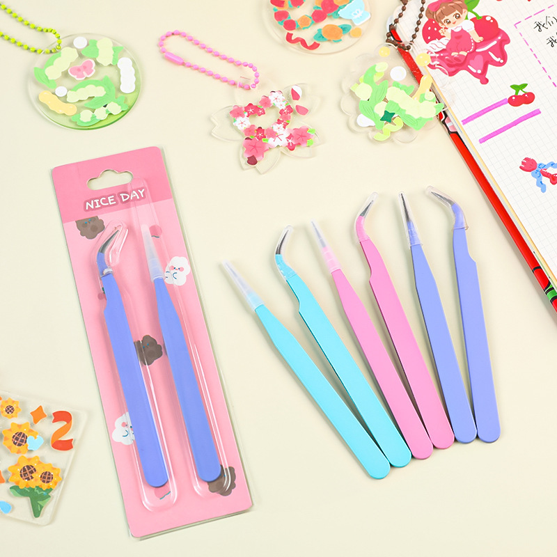 6pcs Tweezers Set - Angle and  - Jewelry Making Workshop review and price