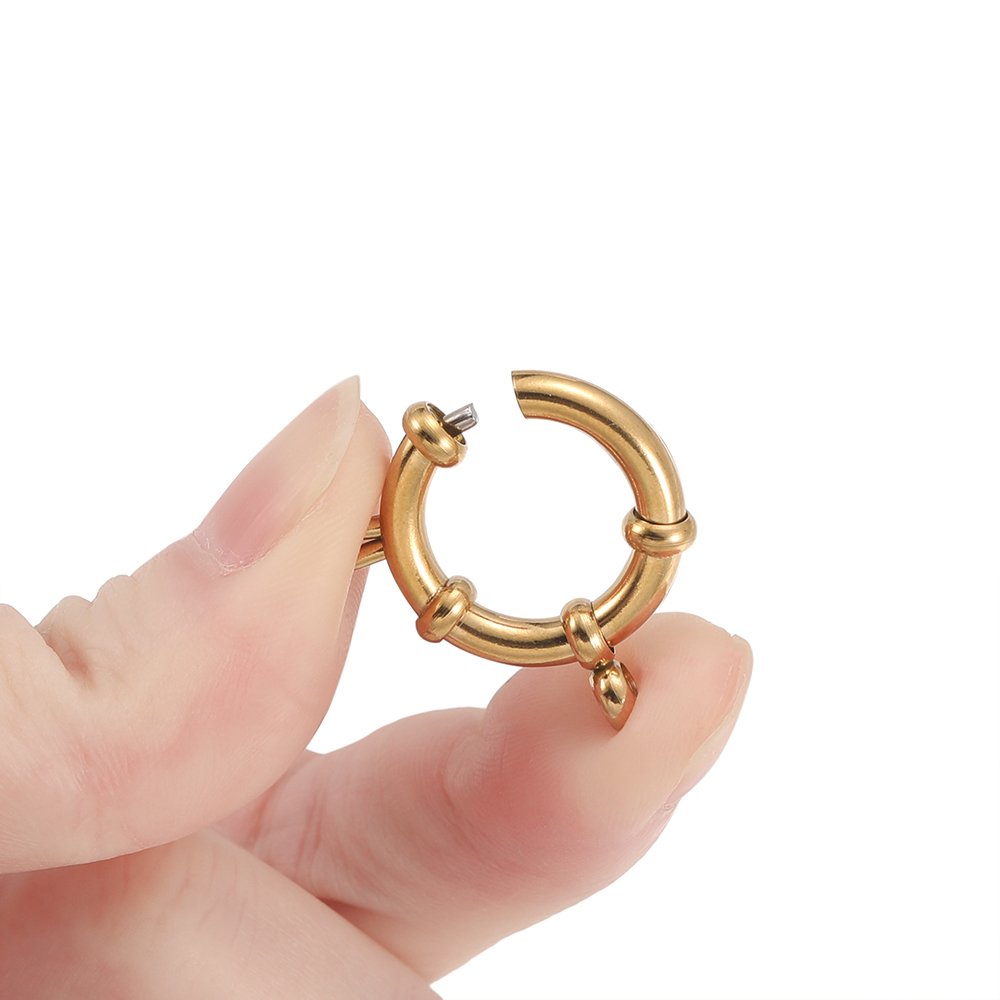 2pcs Stainless Steel Round Spr - Jewelry Making Metals review and price