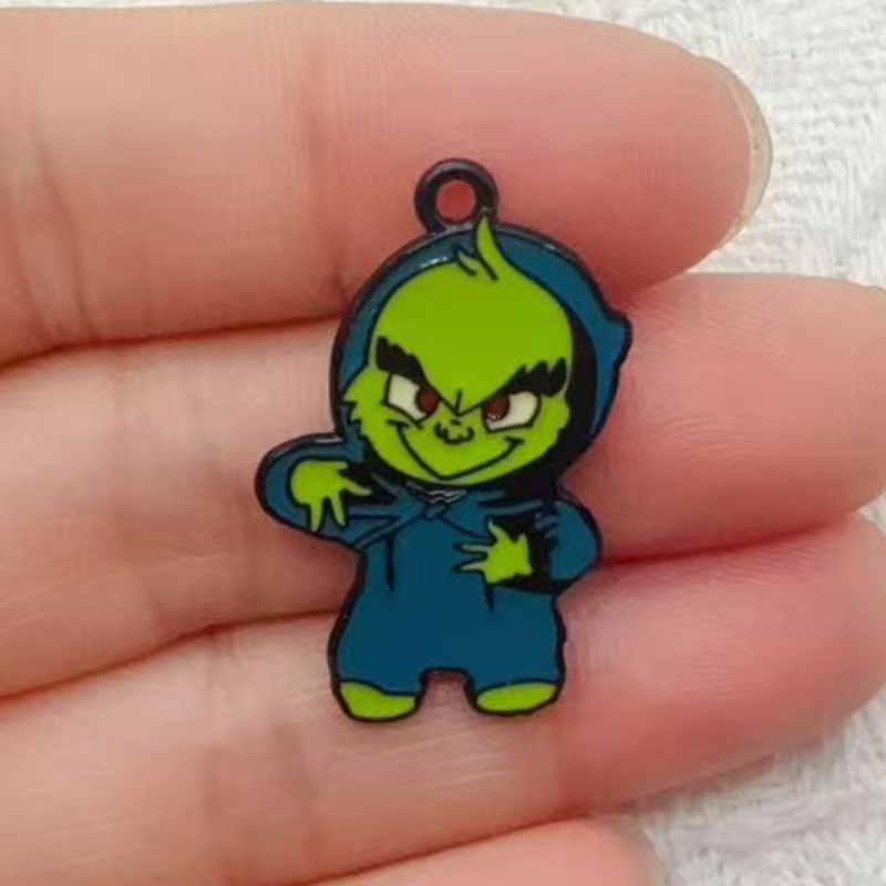 10pcs alloy drip oil cartoon C - Jewelry Making Jewelry review and price