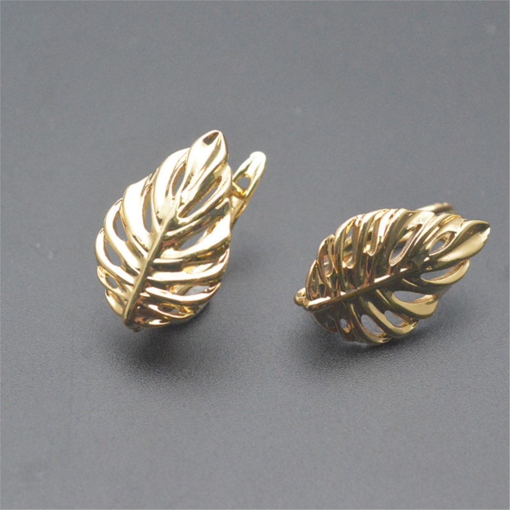 1/2Pcs 18K Gold Plated Brass L - Jewelry Making Essentials review and price