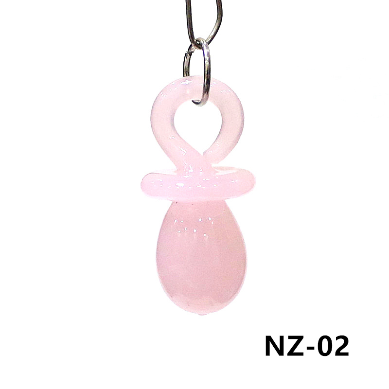 1PC Mini Glass Pacifier Charm  - Jewelry Making 3 Year Old review and price