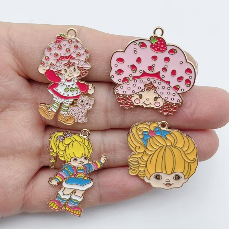 10pcs Cute Little Girl Enamel  - Jewelry Making Jewelry review and price