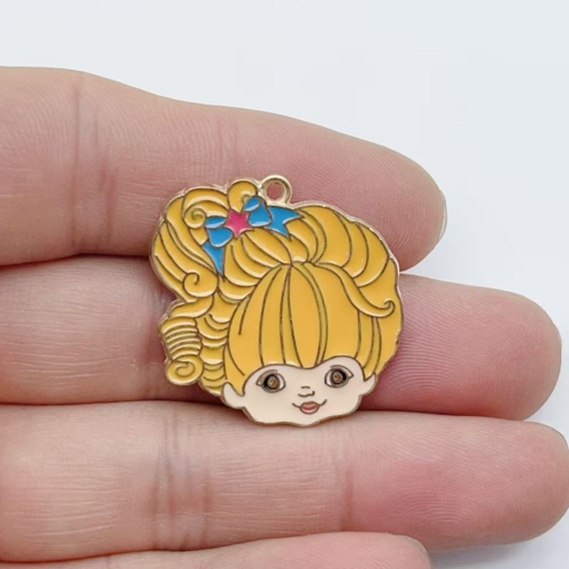 10pcs Cute Little Girl Enamel  - Jewelry Making Jewelry review and price