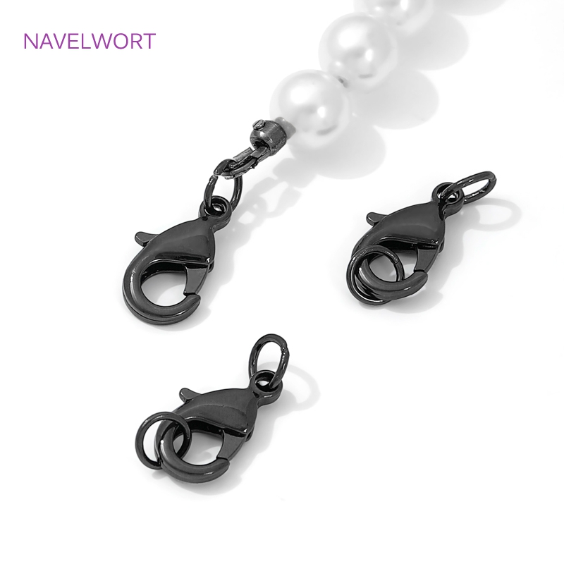 Black Color Brass Lobster Clas - Jewelry Making Essentials review and price
