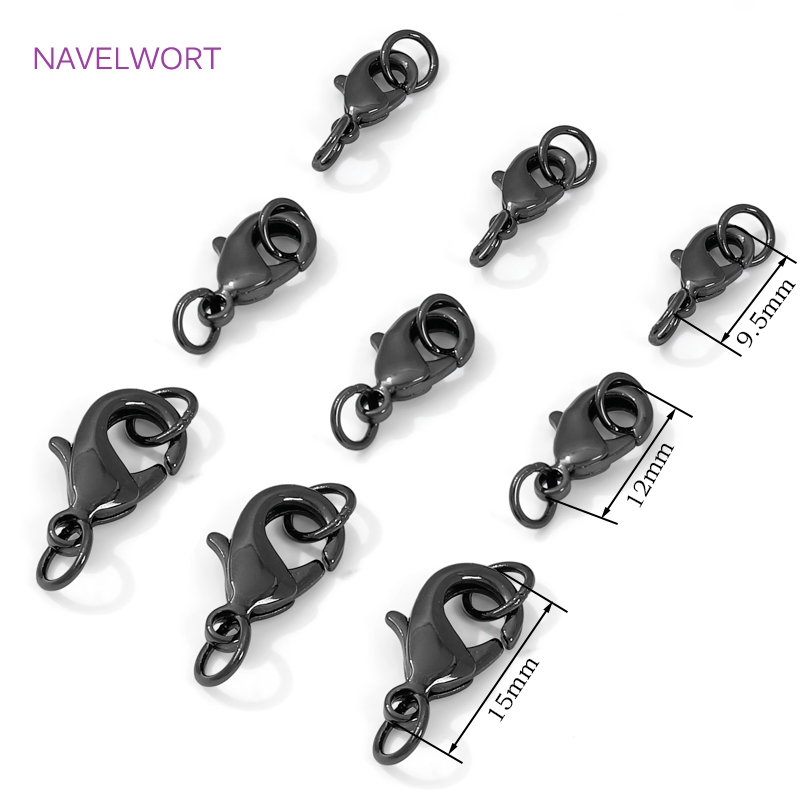 Black Color Brass Lobster Clas - Jewelry Making Essentials review and price